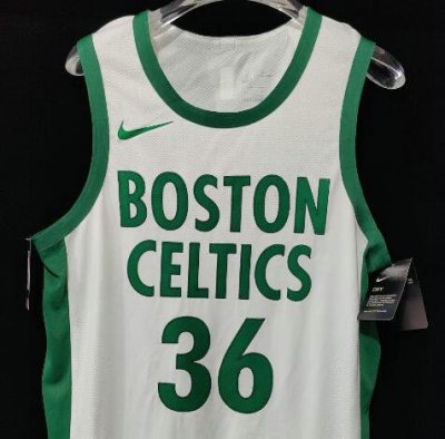 Smart 36 Boston Celtics Jersey City White 2020-21 player version